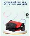 2000W Tost ve Izgara Makinesi – Granite/Teflon Plaka Seçenekli