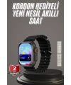 2025 Model Akıllı Saat Çift Kordon Ios Ve Android Arama Cevaplama Sesli Asistan