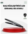 2025 Seri Profesyonel Isı Ayarlı Titanyum Kaplama Saç Düzleştirici Dijital Ekranlı