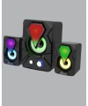 2.1 Kanal RGB LED Oyun Hoparlörü Subwoofer Destekli