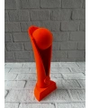 23cm Turuncu Basketbol Kupa Biblo Modern Ödül Dekor Ürünü