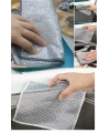 3 Adet Çok Fonksiyonlu Çizmeyen Tel Bulaşık Bezi Bulaşık Havlusu Bulaşık Temizlik Ovma Bezi