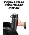 3 Bardaklı Termos Seti Anneler Gününe Özel Hediye Taşınabilir Sızdırmaz Isı Koruyucu