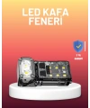 3 Fonksiyonlu LED Far El Feneri Çalışma Lambası Uzun Pil Ömürlü