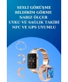 3 Kordonlu Dokunmatik Ekran Akıllı Saat ve 2.Nesil Kablosuz Bluetooth Kulaklık ANC/ENC