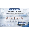 3 Numara Hacamat Kupası 10 Adet Vakumlu Kupa Bardak Dayanıklı Plastik Manuel Hacamat Kabı