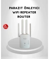 300Mbps WiFi Menzil Genişletici 4 Antenli WPA3 Güvenlikli Priz Tipi Repeater