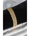 316L Çelik 12 mm Kalınlıkta Gold Renkli Erkek Bileklik