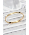 316L Çelik Gold Renk 65 mm İnce Kadın Kelepçe Bileklik