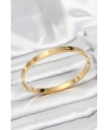 316L Çelik Gold Renk 65 mm Kadın Kelepçe Bileklik