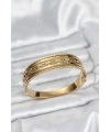 316L Çelik Gold Renk Vintage Model Kadın Kelepçe Bileklik