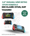 3.5 İnç Ekranlı Klasik Oyun Konsolu – 500 Dahili Oyun