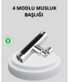 360° Dönebilen Musluk Başlığı 4 Fonksiyonlu Su Tasarruflu ve Dayanıklı