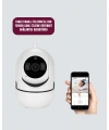 360° Dönen Akıllı WiFi Kamera – Uzaktan Kontrol ve İki Yönlü Ses Özellikli