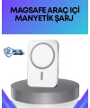 360° Döner Başlıklı MagSafe Araç Telefon Tutucu Hızlı Şarjlı