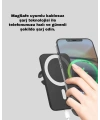 360° Döner Başlıklı MagSafe Araç Telefon Tutucu Hızlı Şarjlı