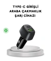 38W Araç Şarj Cihazı Type-C PD USB Hızlı Şarj Çift Port