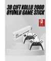 3D 4K 2000 Oyunlu Game Stick Oyun Konsolu Çift Konsol