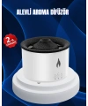 3D Alev Işıklı Aromaterapi Makinesi – 360 ml Su Kapasiteli Sessiz Difüzör