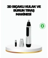 3D Bıçaklı Burun ve Kulak Tıraş Makinesi Pil ile Çalışan Taşınabilir Model