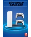 3D Çift Oyun Kollu 4K HD Ekran Nostaljik 20.000 Oyunlu Beyaz Game Box