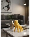 3D Dekoratif Sarı El Obje 17x16 cm Şık ve Dikkat Çekici Tasarım