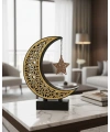 3D Hilal Yıldız Masa Üstü Dekor 23x23 cm Ramazan Konsept Tasarım