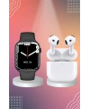 3.Nesil TWS Bluetooth Kulaklık ve Dokunmatik Ekran Akıllı Saat Sesli Görüşme