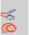 3’ü 1 Arada Kablo – 120W Hızlı Şarj ve Veri Aktarımı Özellikli