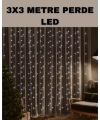 3x3 LED Şelale Perde Işık Kutlama ve Dekor Aydınlatması