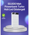 4 Cihazı Aynı Anda Şarj Edebilen Güçlü Powerbank 50000 mAh