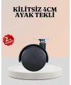 4 cm Çap Kilitsiz Tekerlek Ayağı Tekli Hafif Mobilyalar İçin