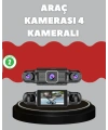 4 Kameralı Araç Kayıt Cihazı Full HD Park İzleme Gece Görüş