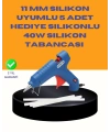 40W Sıcak Mum Silikon Tabancası 5 Silikon Hediyeli Hızlı Yapıştırma