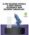 40W Sıcak Silikon Tabancası 5 Silikon Hediyeli Dayanıklı Tasarım