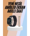 49mm Akıllı Saat Amoled Ekranlı Kadın Erkek Kol Saati Plastik Kordon
