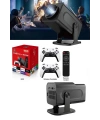 4K Android Smart Wi-fi Çift Kollu Projeksiyon Game Box Kumandalı Taşınabilir