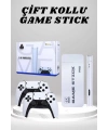 4K HD Görüntü Kaliteli Retro Game Stick 20000 Oyunlu Çift Kollu Beyaz Game Stick