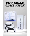 4K HD Görüntü Kaliteli Retro Game Stick 20000 Oyunlu Çift Kollu Beyaz Game Stick