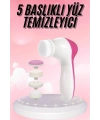 5 Başlıklı Titreşimli Cilt Temizleme Seti Canlandırıcı ve Onarıcı