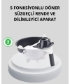5 Fonksiyonlu Döner Rende Süzgeçli Çok Amaçlı Sebze Doğrayıcı Kaymaz Tabanlı