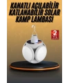 5 Kanatlı Bahçe Aydınlatma Led Askılı Solar Güneş Enerji Usb Sarjlı