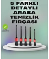 5li Araç Temizlik Fırça Seti-Detaylı Temizlik İçin Çok Amaçlı Fırçalar