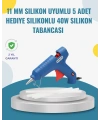 5 Silikon Hediyeli 40W Sıcak Silikon Tabancası Pratik Güçlü Kullanım