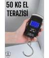 50 Kg El Kantarı Ağırlık Ölçer Dijital Ekranlı Kancalı Portatif