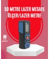 50 Metre Lazer Ölçüm Cihazı Alan ve Mesafe Hesaplama