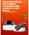 500 Oyunlu El Tipi Taşınabilir Oyun Konsolu – Şarjlı ve TV Bağlantılı Model