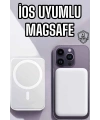 5000 Mah İOS Uyumlu Magsafe Kablosuz Şarj Hızlı Şarj Desteği
