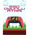 520 Retro Oyunlu El Konsolu Atari Oyun Konsolu Taşınabilir