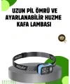53 Modlu Süper Parlak LED Kafa Lambası Type C Şarjlı Güç Göstergeli